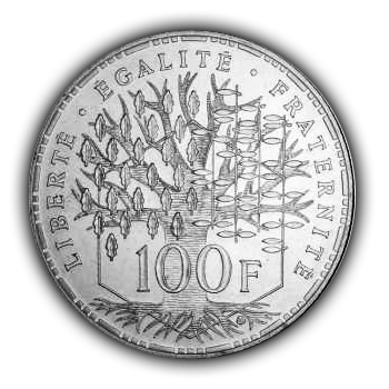 piece-argent-100-francs-pantheon-1986-revers-comptoir-achat-or-et-argent-nantes
