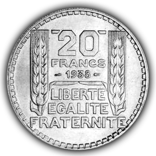 piece-argent-20-Francs-Turin-1938-revers-comptoir-achat-or-et-argent-nantes