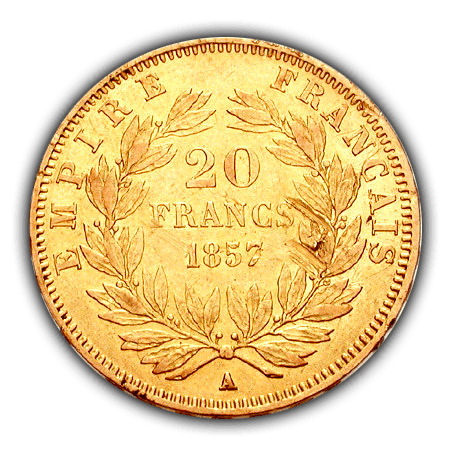 piece-or-20-Francs-Napoleon-III-1857-revers-comptoir-achat-or-et-argent-nantes